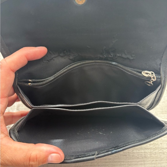 Vintage Black Coach Clutch Wallet Leather - Picture 7 of 11
